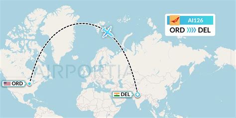 AI126 Flight Status Air India: Chicago to Delhi (AIC126) .
